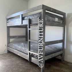Tail Twin Bunk Bed And 2 Mattresses