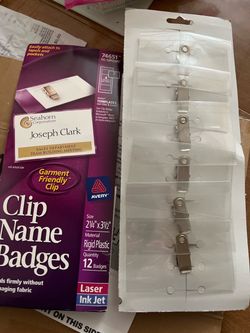 Clip Name Badges