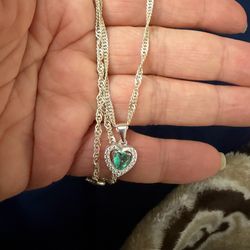 Real 925 Sterling Silver Heart ❤️ pendant necklace