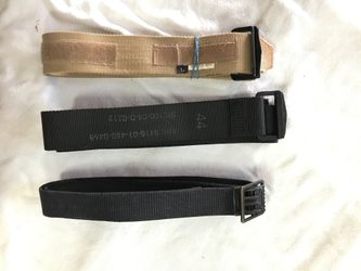 Military belts one large one44 and 34 sizes
