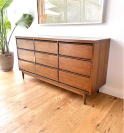 Mid Century Walnut Dresser