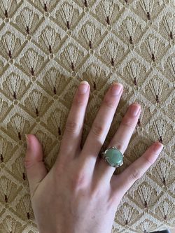 Beautiful Light Green Jade Ring