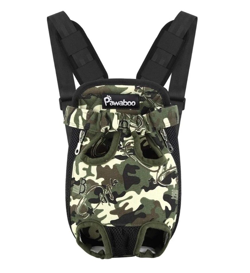 Pawaboo Black Camouflage Pet Carrier Backpack