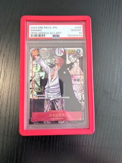 2024 One Piece Japanese #004 SHANKS OP09- Manga Alt Art PSA 10