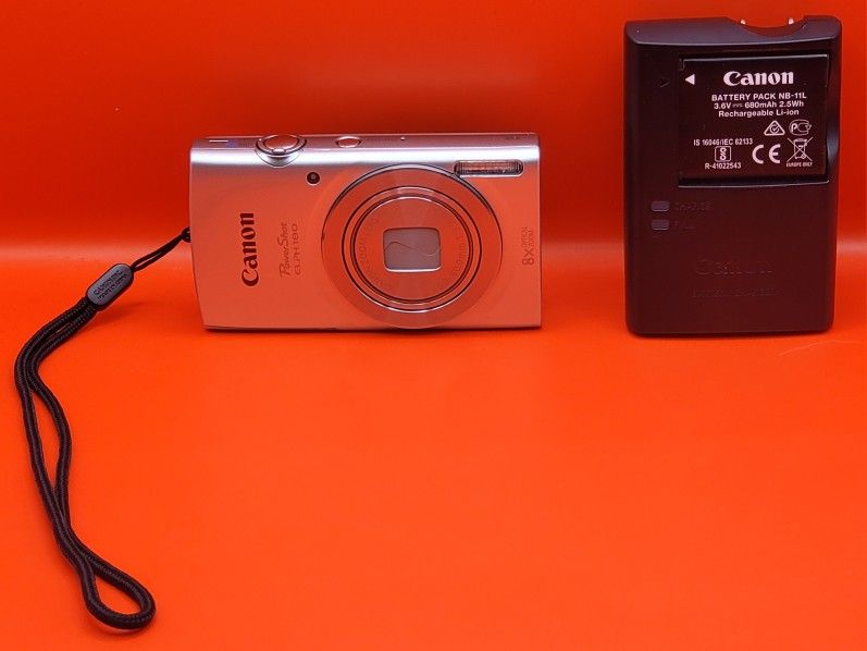 Canon PowerShot ELPH 180 20MP Digital Camera 8x Optical Zoom with Accessories