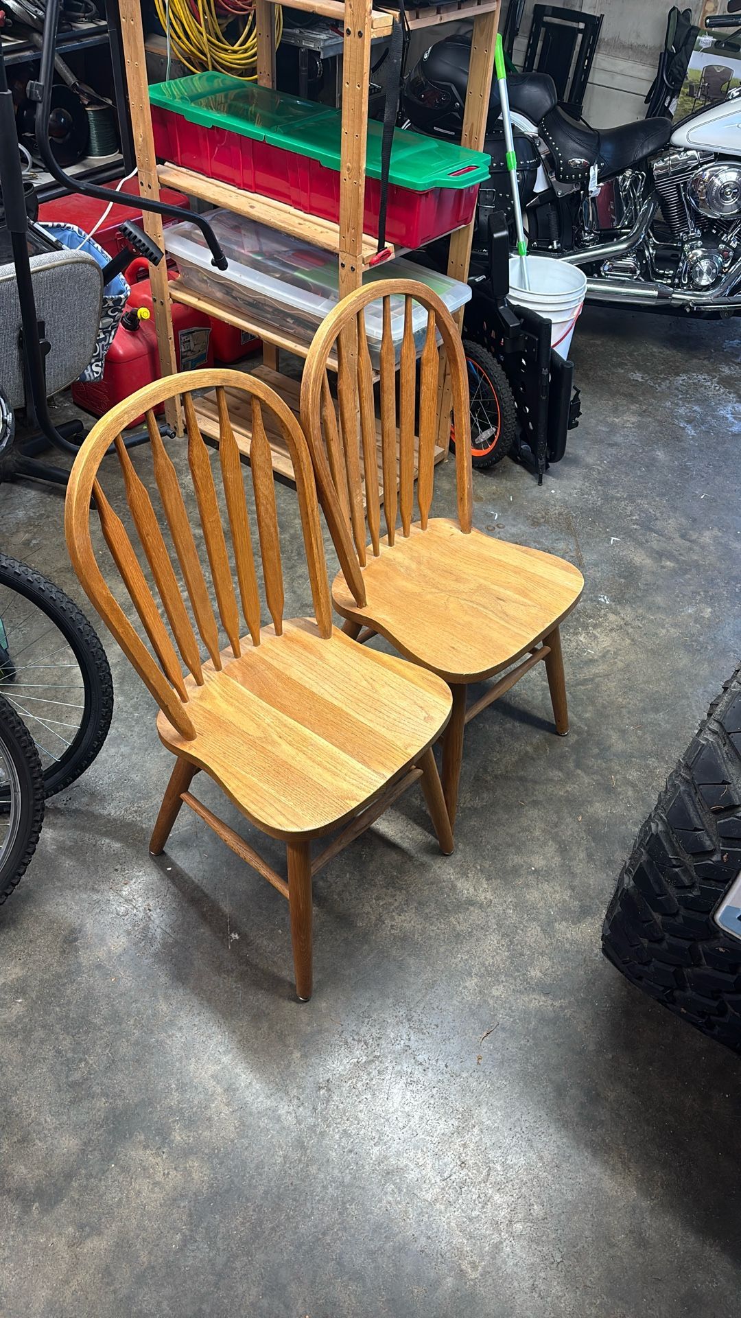 Solid Oak Chairs