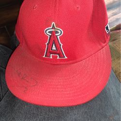 Signed Adam Kennedy Angels Hat