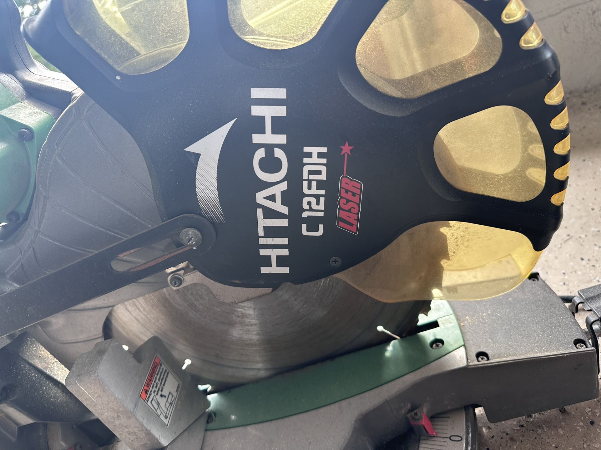 Hitachi laser Chop Saw