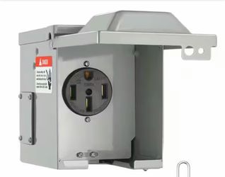 RV Power Outlet Box Indoor/Outdoor 50 Amp