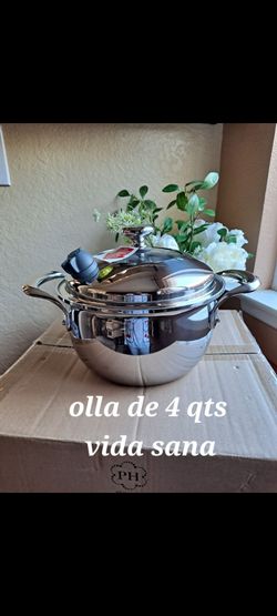 OLLA DE 4 QT DE ACERO INOXIDABLE 5-PLY VIDA SANA PRINCESS HOUSE 🌷 ⚘️