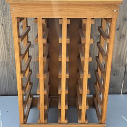 Wood 24 bottle wine holder