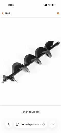 6 in. Post Hole Digger Earth Auger Bit  18 $20