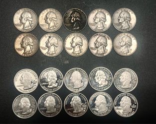 (20)  mixed dates silver quarter