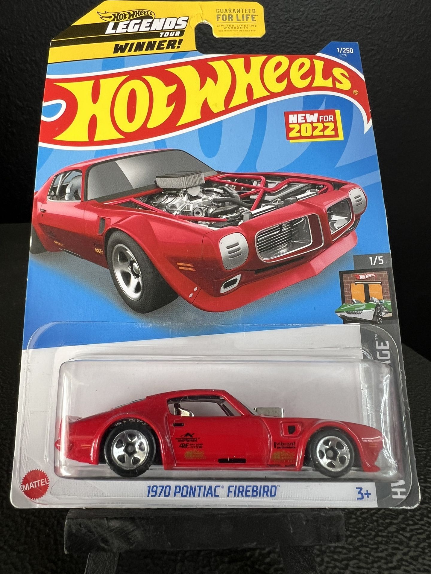 Hot Wheels HW Dream Garage 1/5 1970 Pontiac Firebird 1/250 Legends Tour Red