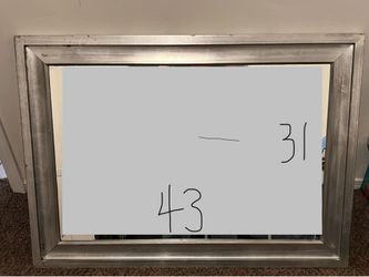 Wood framed mirror
