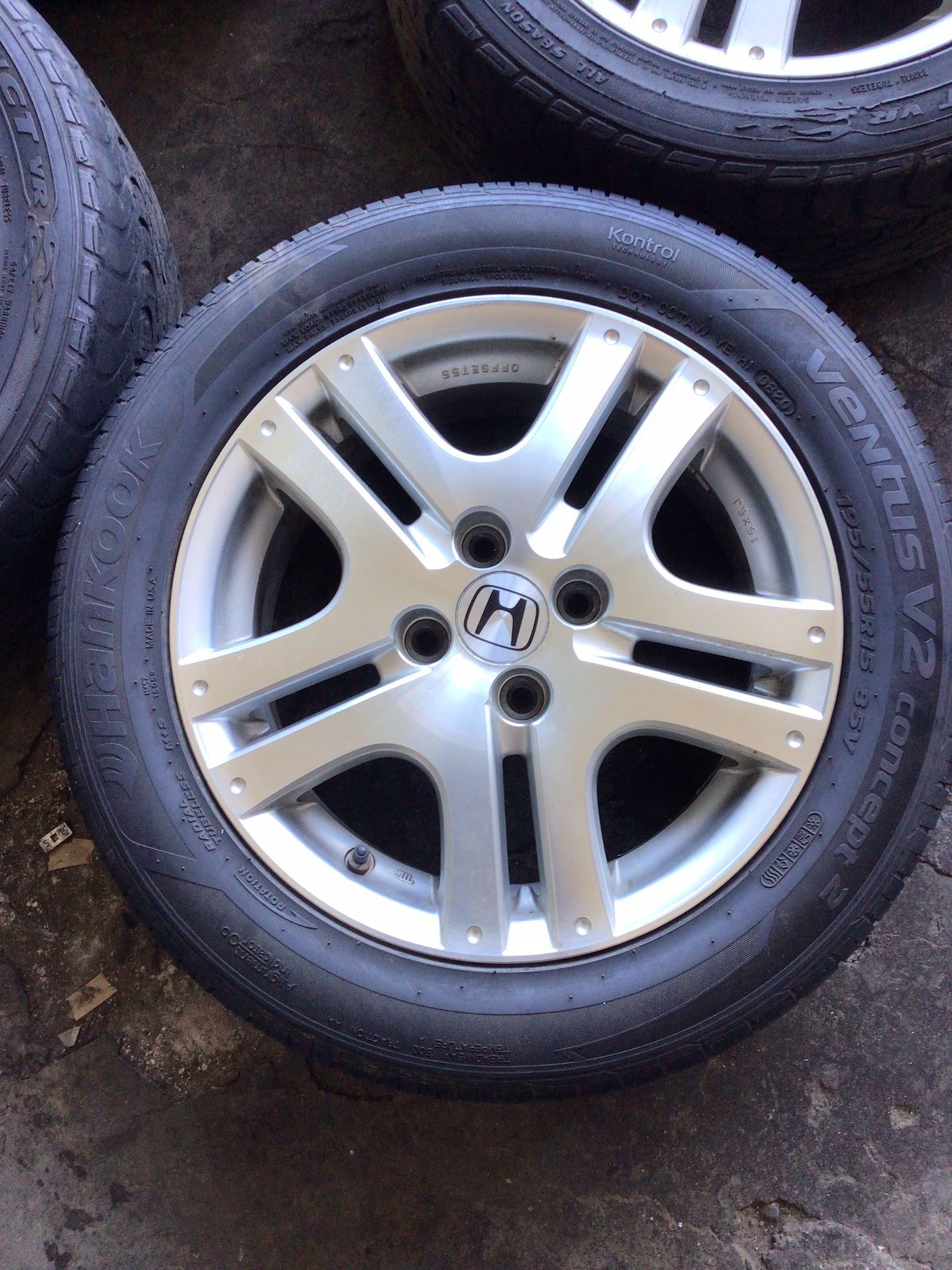 07-08 Honda Fit / Civic Rims & Tires 4 Lugs 15*6" ( Firm Price )