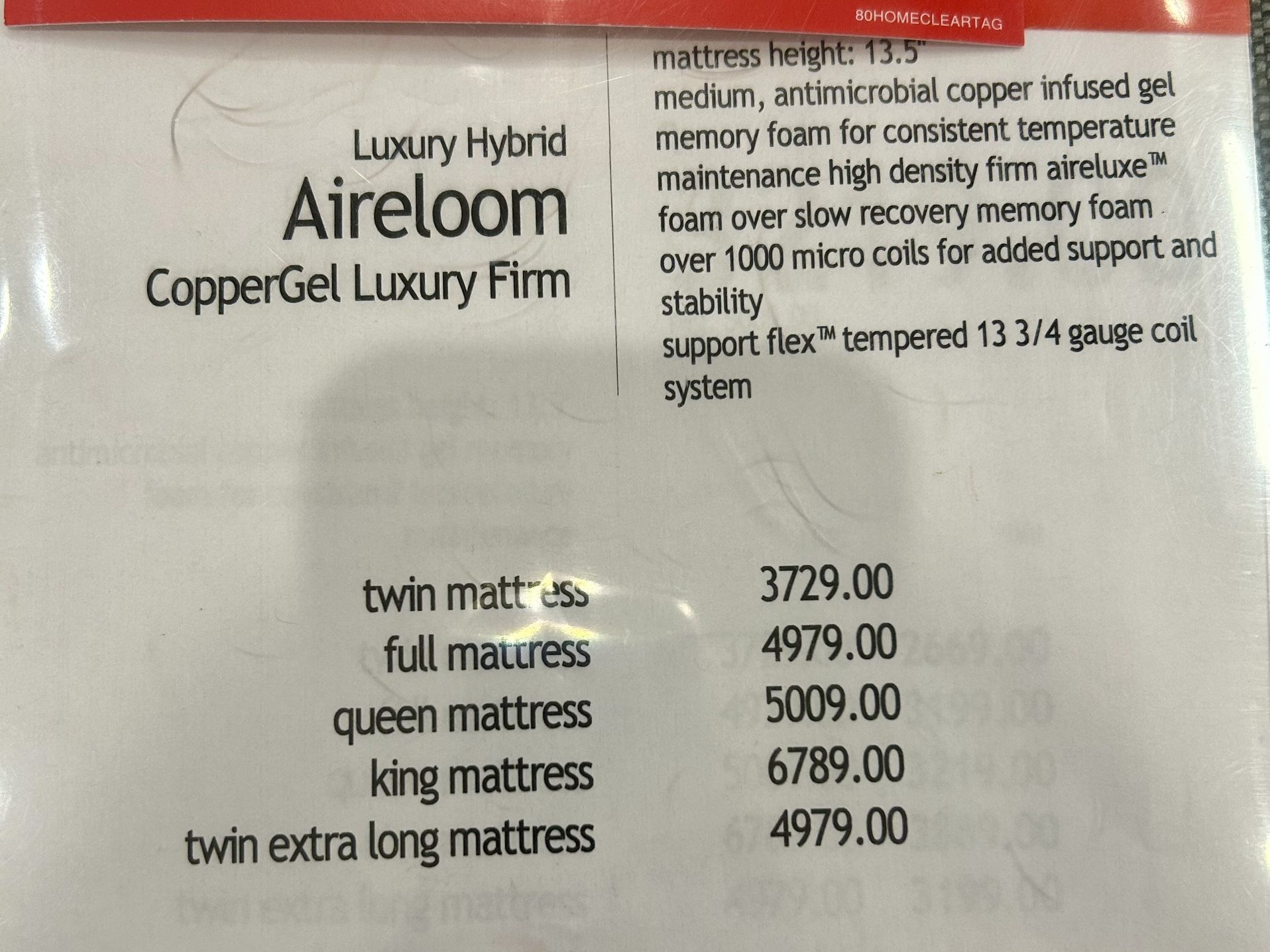 🔥Move-Out Sale: $800 Queen Aireloom Mattress (85% OFF $5,500) 💤 Like-New | Marriott Luxury | Must Go!