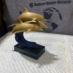 1984 John Perry Dolphins Sculpture 