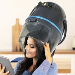Professional Adjustable Hood Floor Stand Bonnet Hair Dryer, 1300 Watts, Black