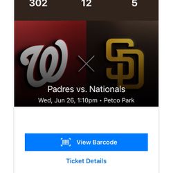 Padres Ticket
