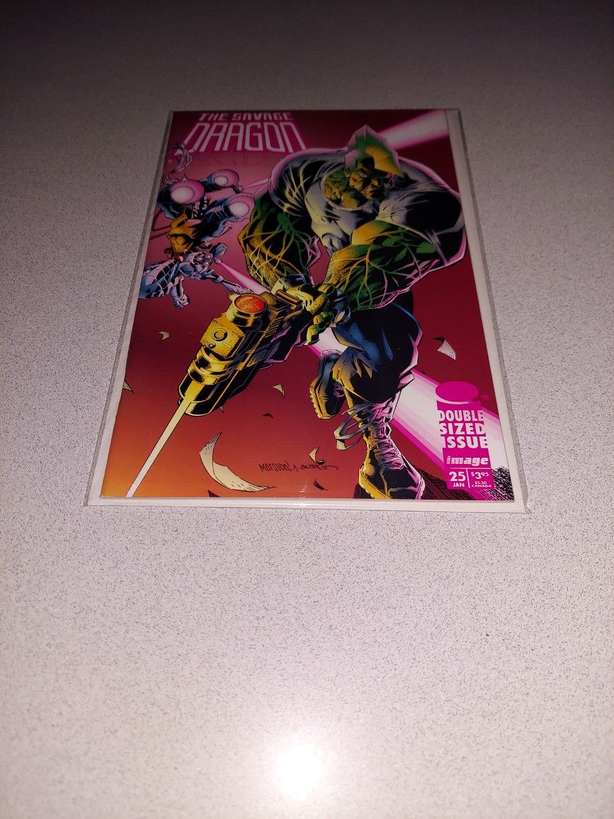 1996 THE SAVAGE DRAGON #25 COMIC BAGGED AND BOARDED