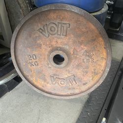 Single 44 lbs VOIT Olympic Weight Plate…. Home Gym Fitness!!!! $30