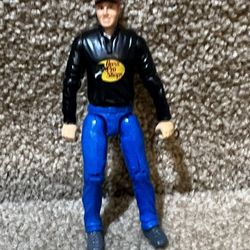 Bass Pro Shops 3.75” Inch Sportsman Fishing Action Figure Black Shirt Red Hat