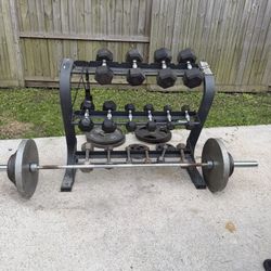 Iron grip Weights And Dumb Bell Rack 