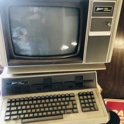 Vintage Zenith Data Systems Computer And Monitor And Printer