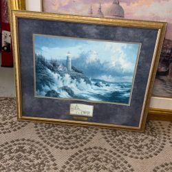Thomas Kinkade Lithograph “Conquering the Seas” 