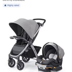 Chicco Bravo 3-in-1 Quick Fold Trio Travel System. Brand New Unopened in the box!
