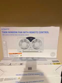 Ambiano Twin Window Fan with Remote Control