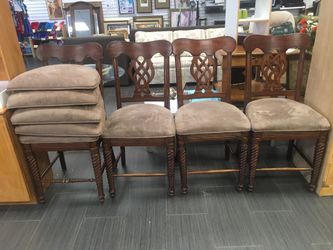 4 chairs with extra cushions