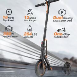 New Electric Scooter, 350W/500W, 8.5"/10" Tires