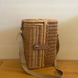 Wicker Wine Tote