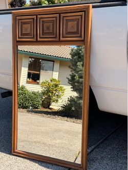 Mid-Century Modern Broyhill Premier Walnut Wall / Dresser Mirror