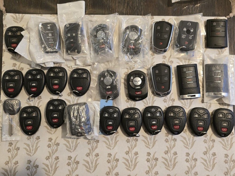 Chevy Chevrolet Cadillac GM Keys And Remotes