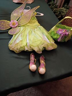 Disney Store Tinkerbell  (Light up) Costume with Accessories