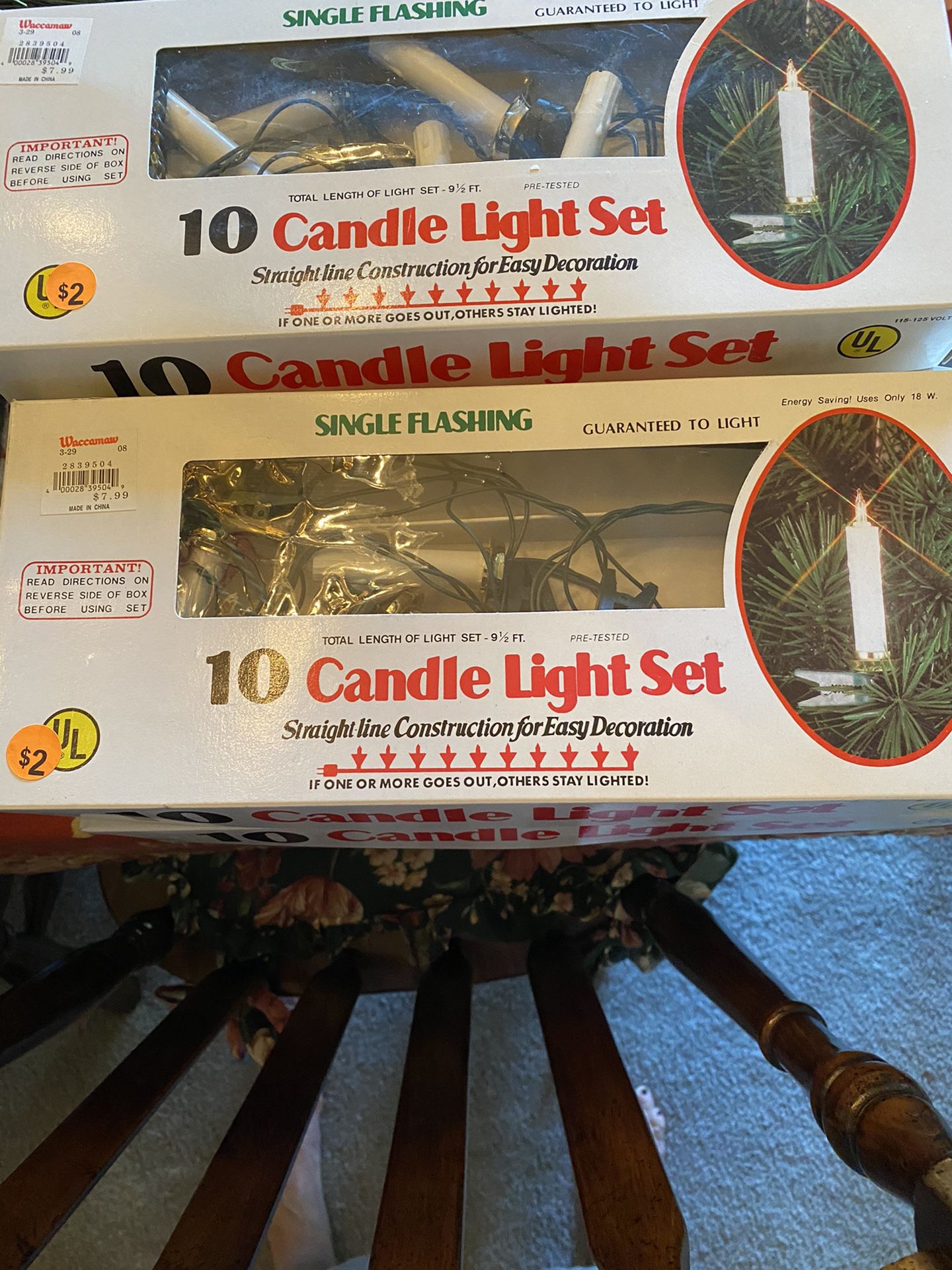 10 Light Candle Set