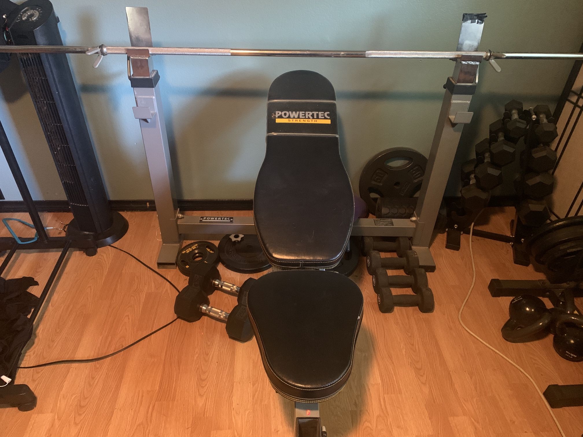 PowerTec Workbench Olympic Weight Bench Press 