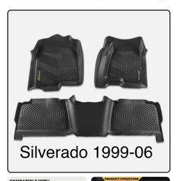 Floor mats liners all Weather fit 1999 thru 2006 Chevy Silverado double cab