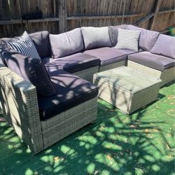 Modular Outdoor Patio 7-Piece Sectional Set