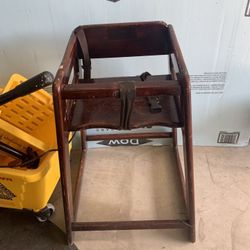 Baby wood high chair