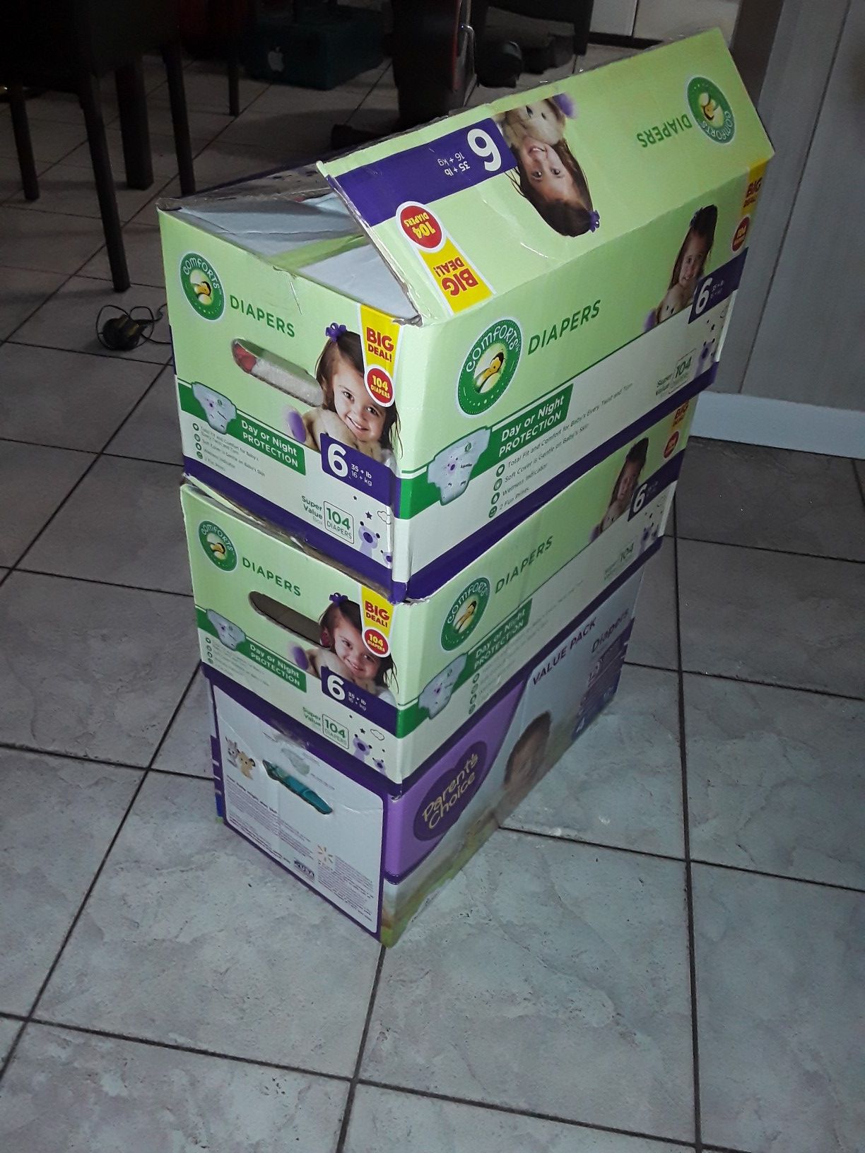 3 Diaper Boxes of Baby & Kid Clothes $25 obo, Multiple Sizes!!