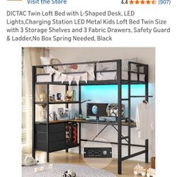Loft Bed With Table 2 For 1
