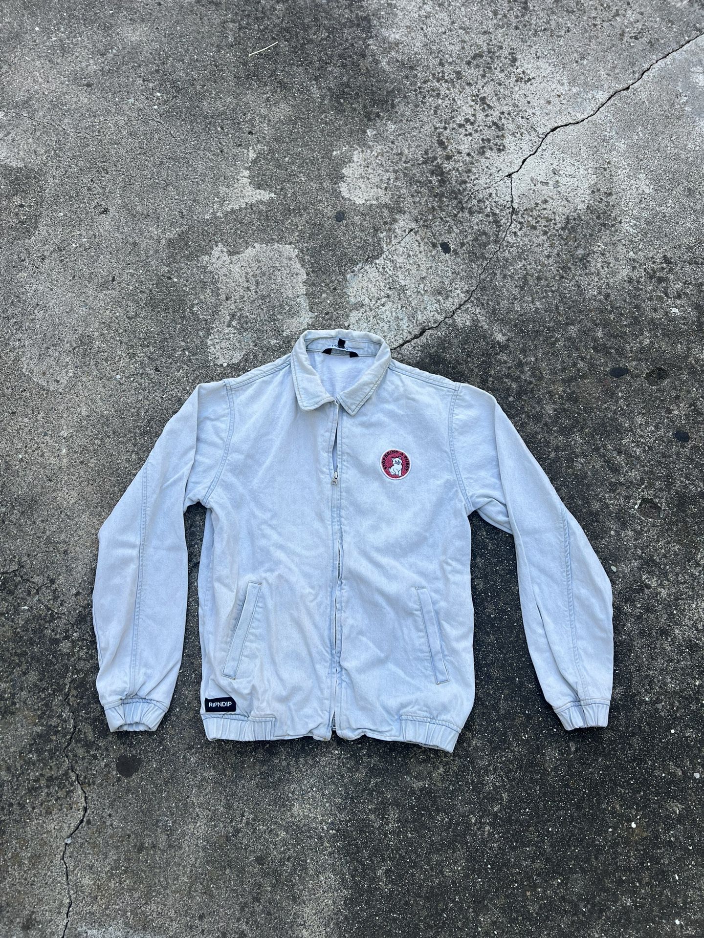 Ripndip Full Zip Jean Jacket Size Large 