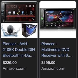 Pioneer AVH-210EX 2 Din DVD/CD Player Radio