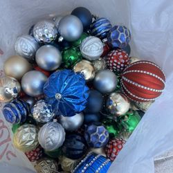 Assorted Christmas ornaments 