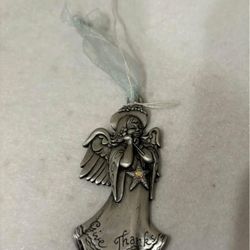 Angel ornament keepsake give thanks gloria duchin metal