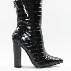 BLACK CROC BOOTS